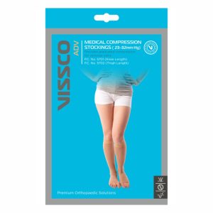VISSCO PLATINUM THIGH LENGTH MED. COMP. STOCKINGS (Class 2)